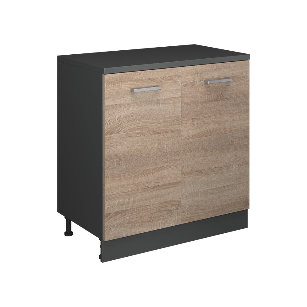Vicco Szafka rozszerzająca Rion, Sonoma/Antracyt, 80 x 46 cm bez skosu z 2 drzwiami