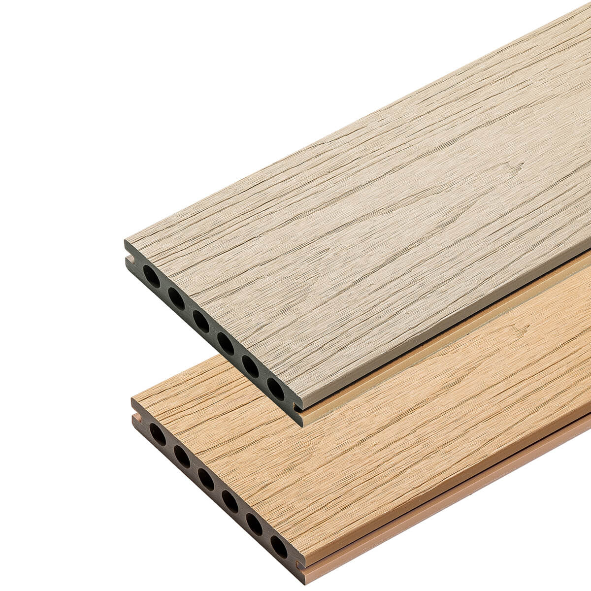 Deska Tarasowa Kompozytowa Liderwood Premium Ecru / Dąb Jasny - dł. 4 m 1 szt.