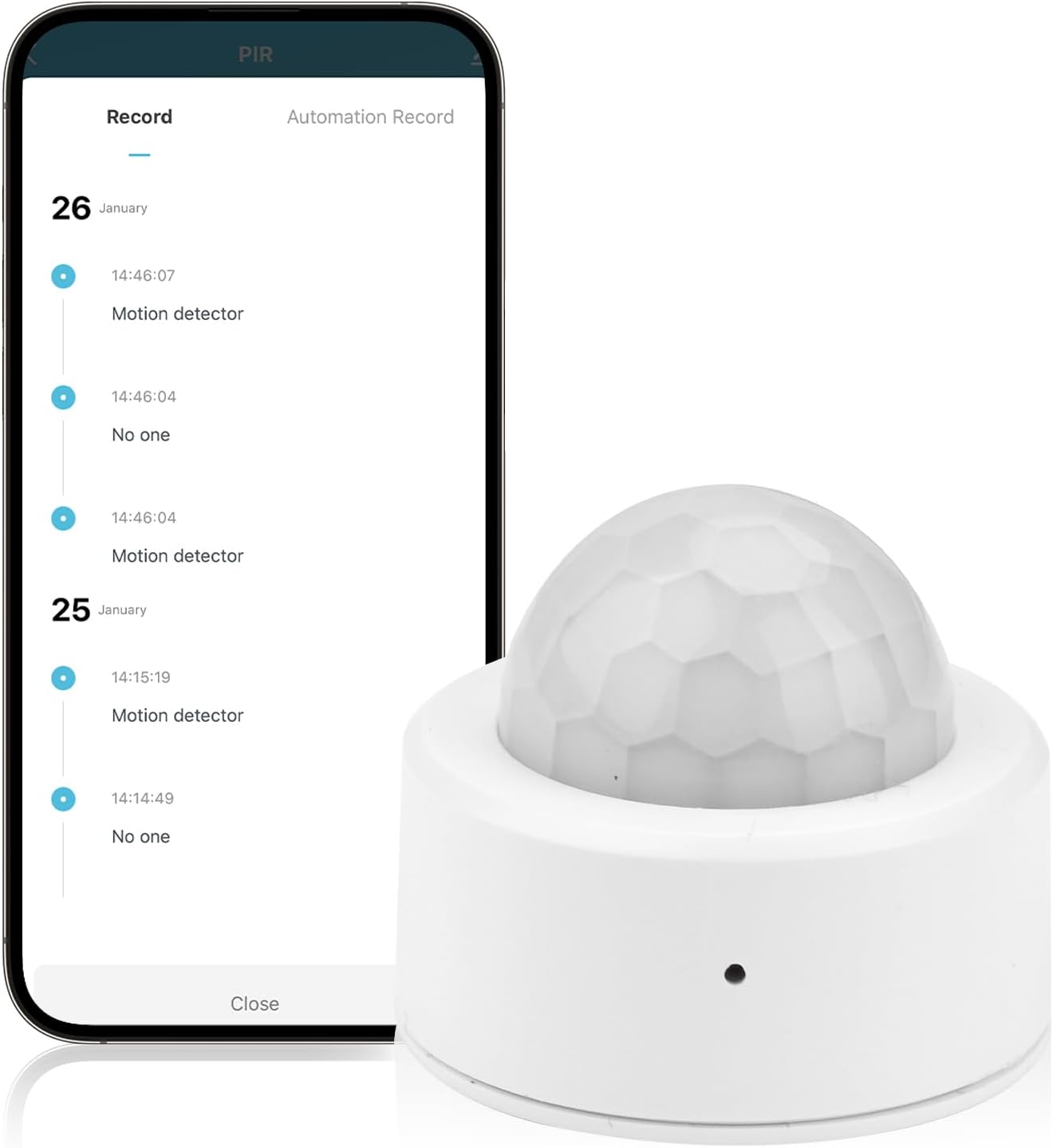 Czujnik ruchu Zigbee 2 w 1 – detektor podczerwieni + podłączona lampa wewnętrzna