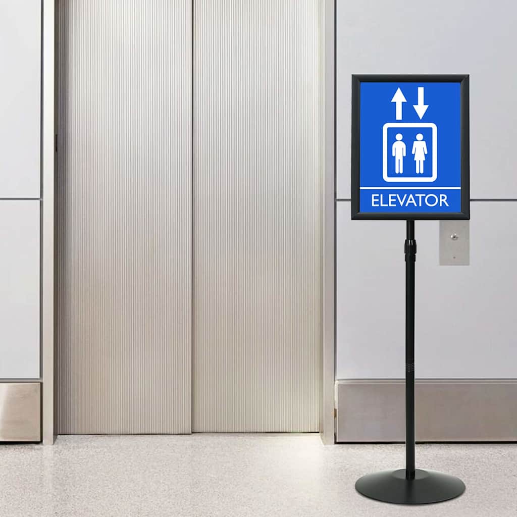 Stojak na plakaty Srebrny a3 PVC i stal vidaXL