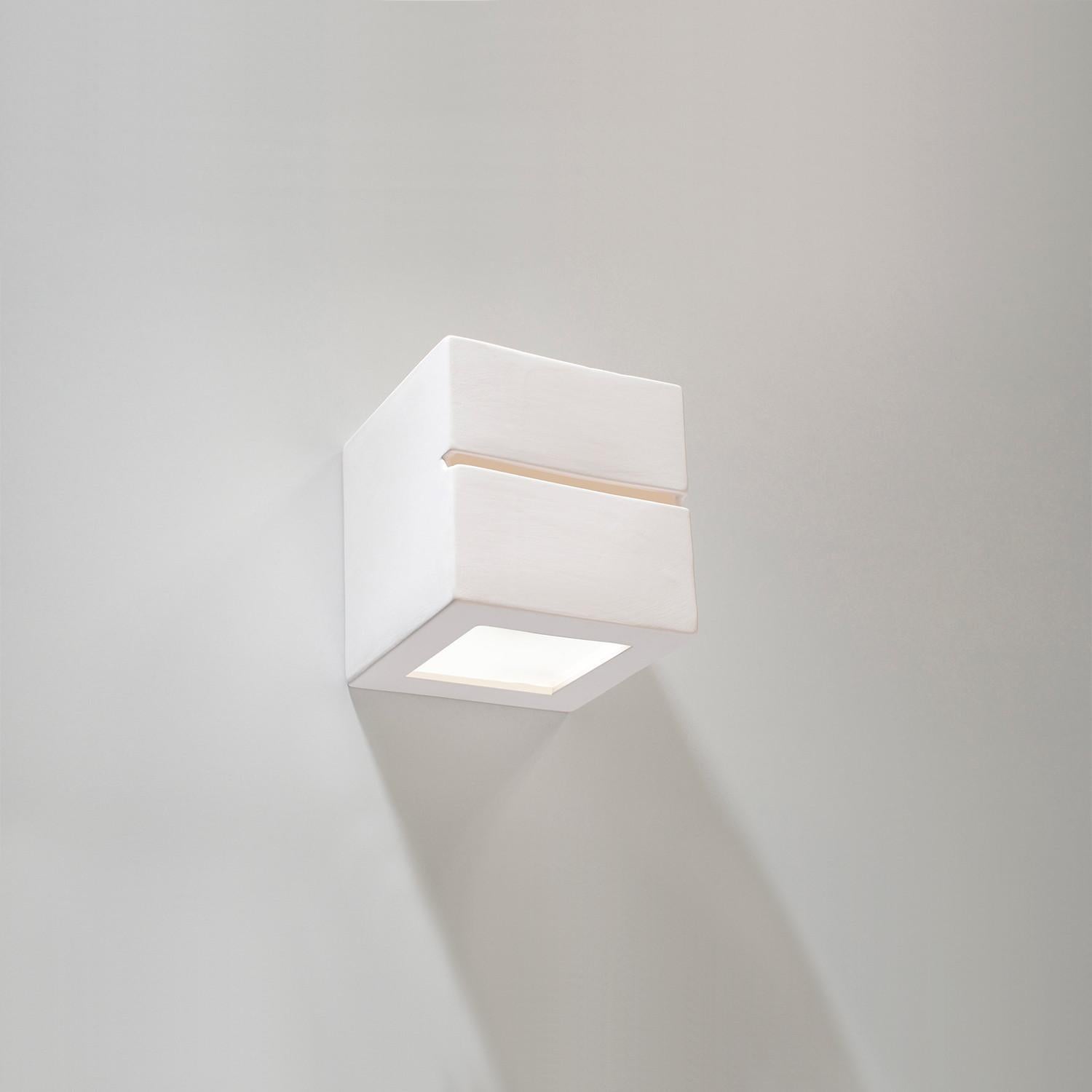 Applique Céramique Blanc E27 1 Leo Line