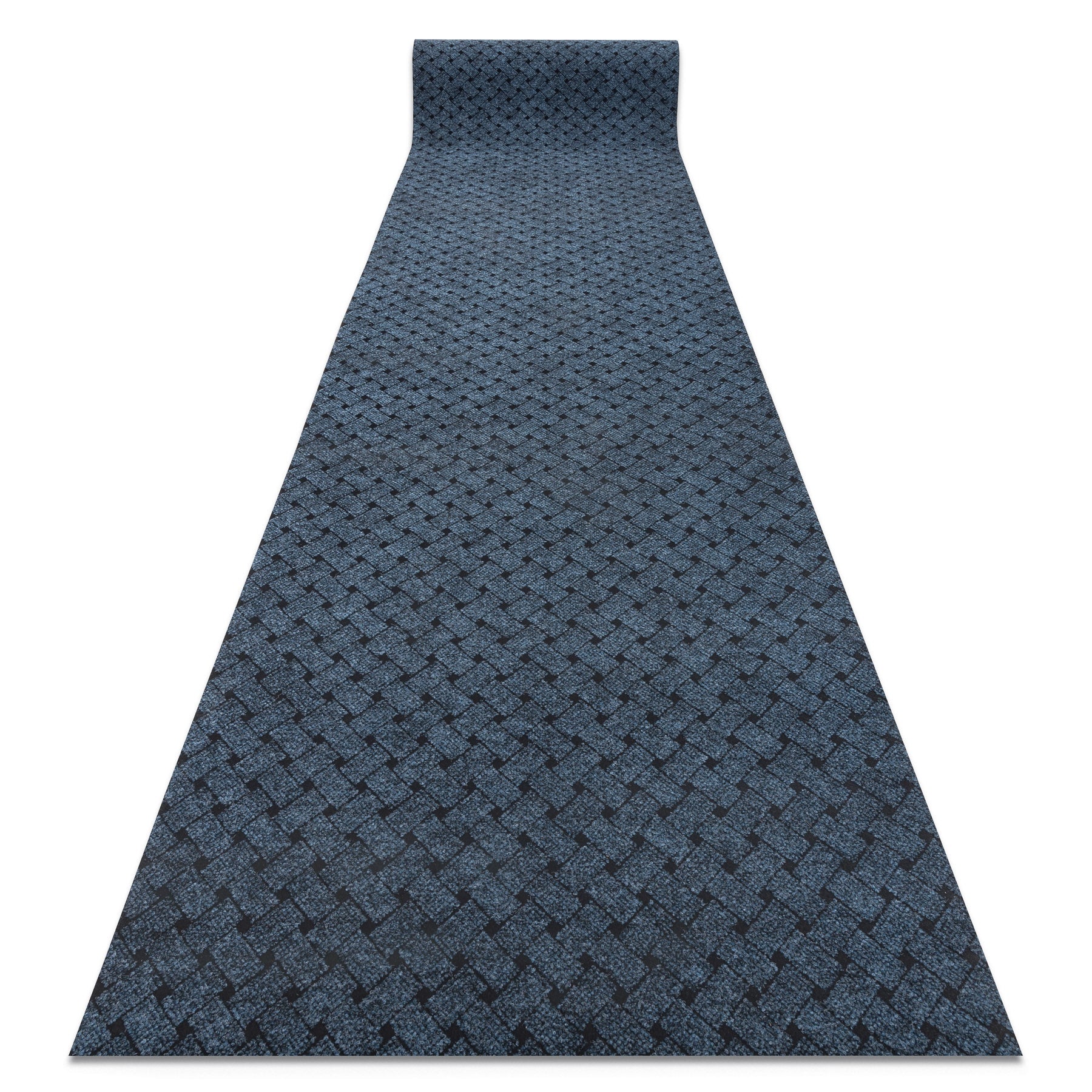 Wycieraczka antypoślizgowa 100 cm VECTRA 800 zewnętrzna, wewnętrzna, na gumie - niebieski 100x300 cm