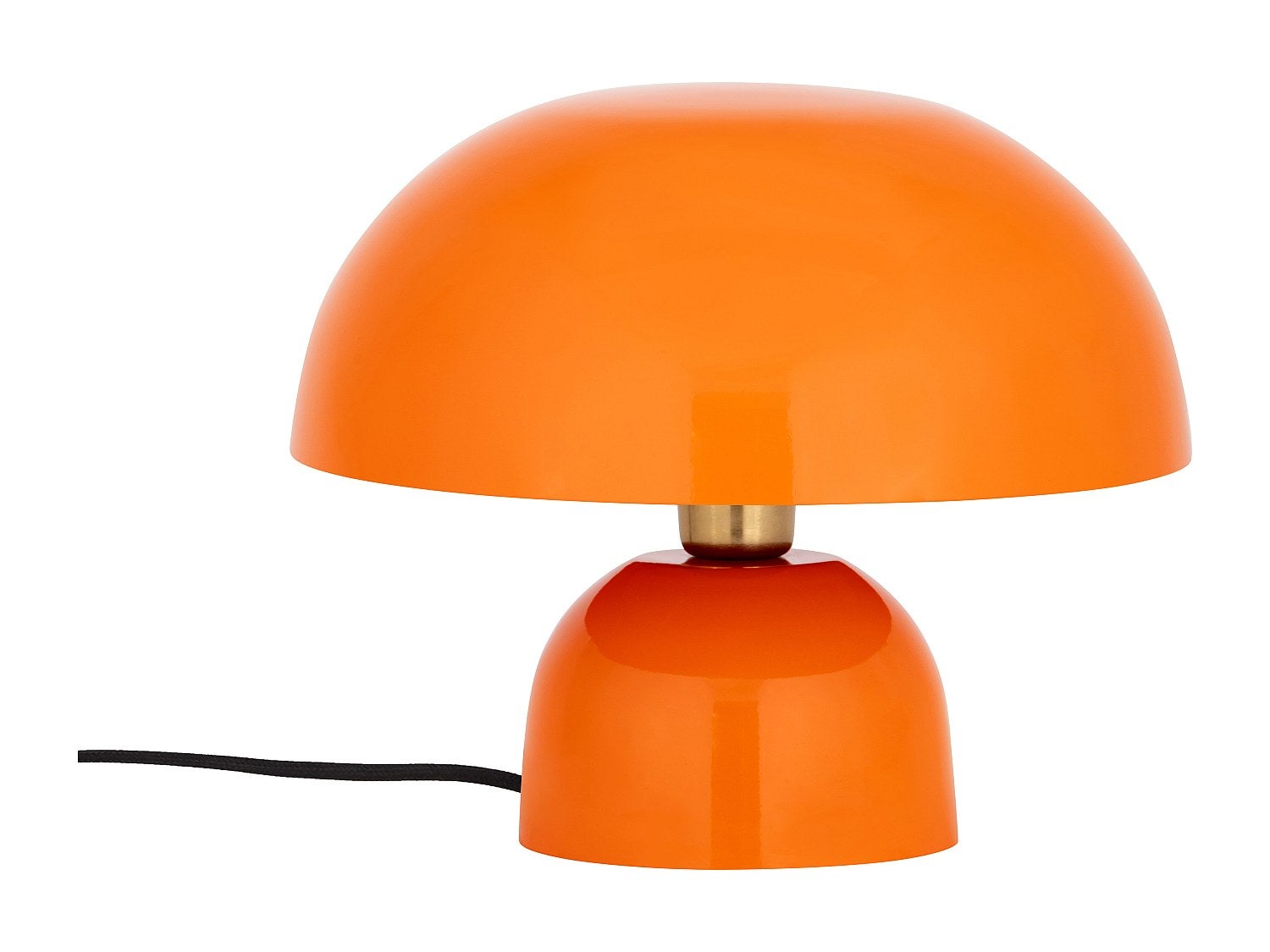 Lampa stołowa grzybek metalowa - Śr. 31 x Wys. 25 cm - Pomarańczowa - SIDNEY