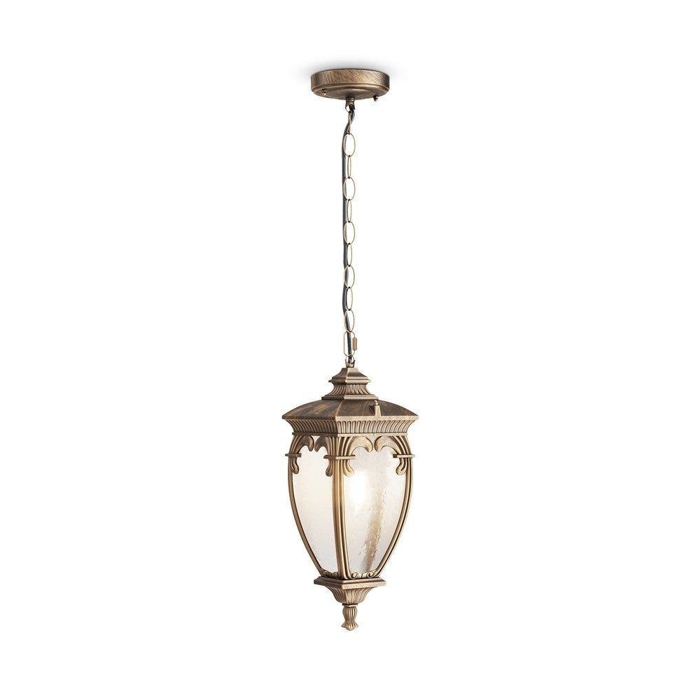 Lampa sufitowa zewnętrzna Fleur brązowa 1xE27x60W wym: 40 x 40 x 15 cm aluminium Maytoni
