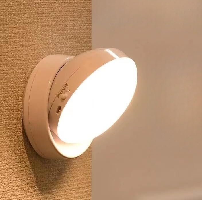 Lampka nocna LED, akumulatorowa lampka nocna typu C z trybami automatycznymi/włączania/wyłączania, oświetlenie sypialni LED ze zdejmowanym panelem mag
