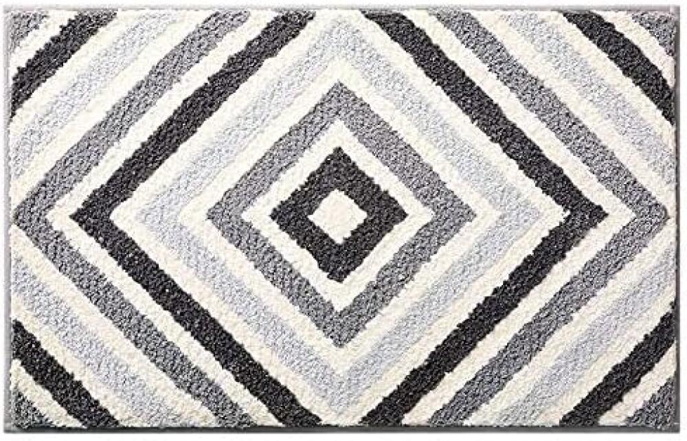 Mata łazienkowa antypoślizgowa, ultrachłonna i miękka, nadająca się do prania w pralce (szara, 40 x 60 cm)