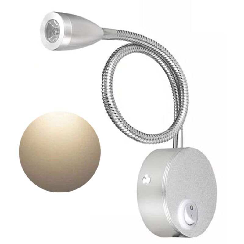 Lampki nocne do czytania, regulowana minimalistyczna lampka nocna LED do czytania, ściemnialna lampka nocna z dotykowym przełącznikiem do sypialni, sa