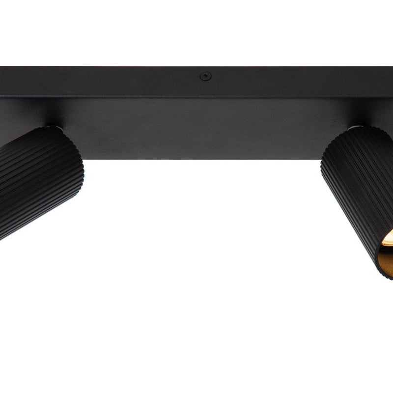 Lampa sufitowa CLUBS czarna 2xGU10x40W aluminium wym:17,7x31x9cm IP20 Lucide