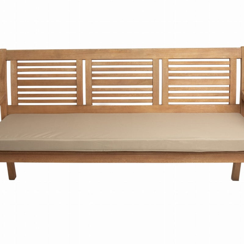 Poduszka ogrodowa na ławkę 170x50x7cm poduszka na meble ogrodowe beżowa, poduszka na balkon taras, poducha ogrodowa na ławkę