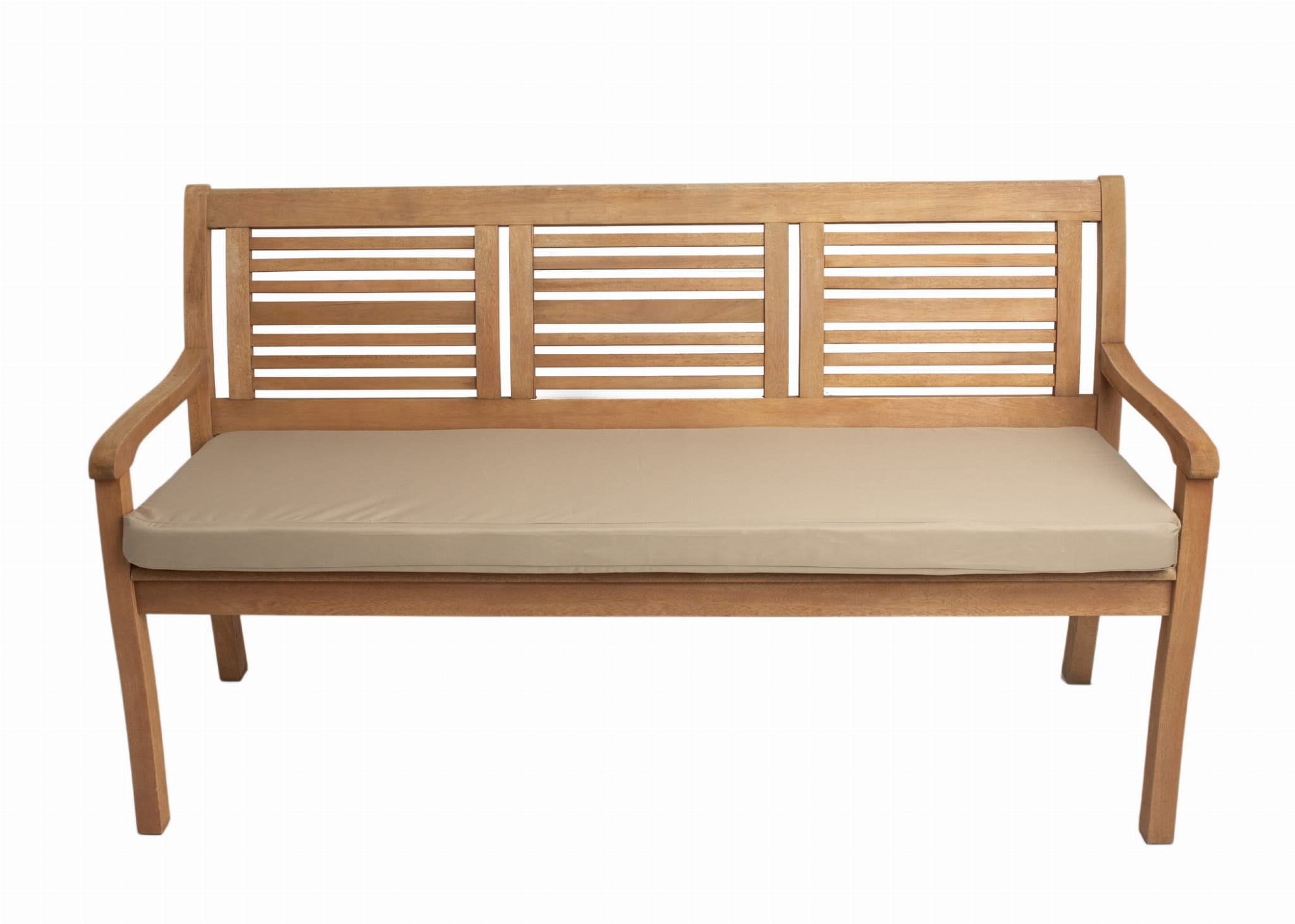 Poduszka ogrodowa na ławkę 150x50x7cm poduszka na meble ogrodowe beżowa, poduszka na balkon taras, poducha ogrodowa na ławkę
