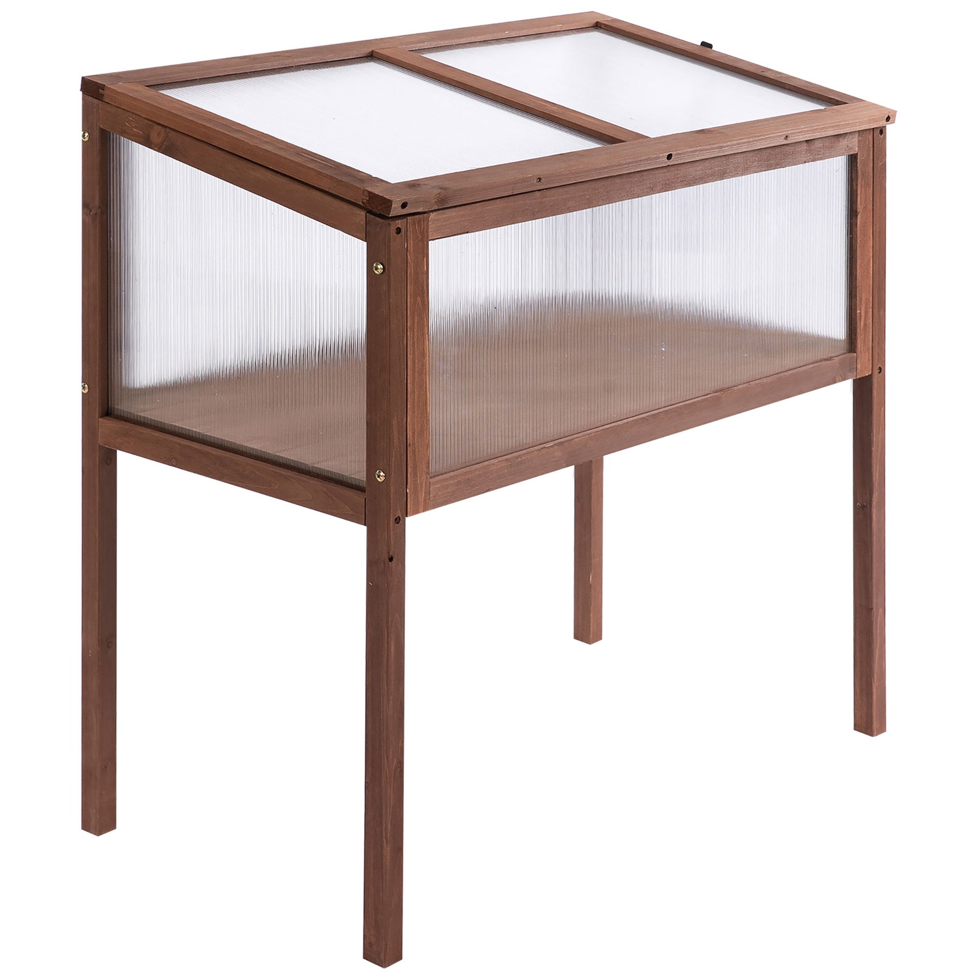 drewniany podwyższona grządka Early łóżko 90 x 50 x 93 cm uprawa stół z pokrowiec odporny na pogodę Herb łóżko sadzenie box do ogrodu
