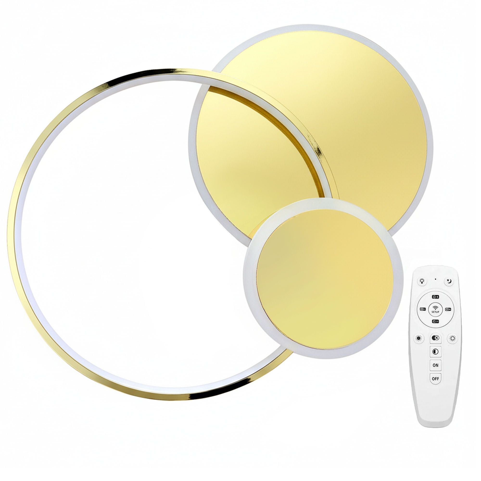 Lampa Sufitowa Toolight App1710-C Złoty +Remote Control