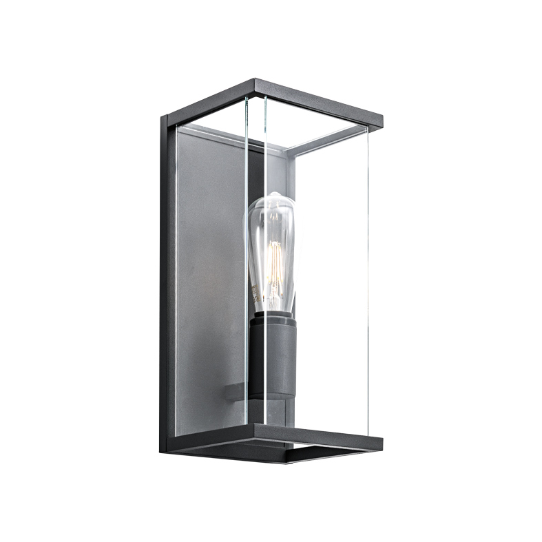 Kinkiet GALACT Antracytowy E27 IP65 – Zewnętrzna lampa ścienna z odlewu aluminiowego – Rossini Group