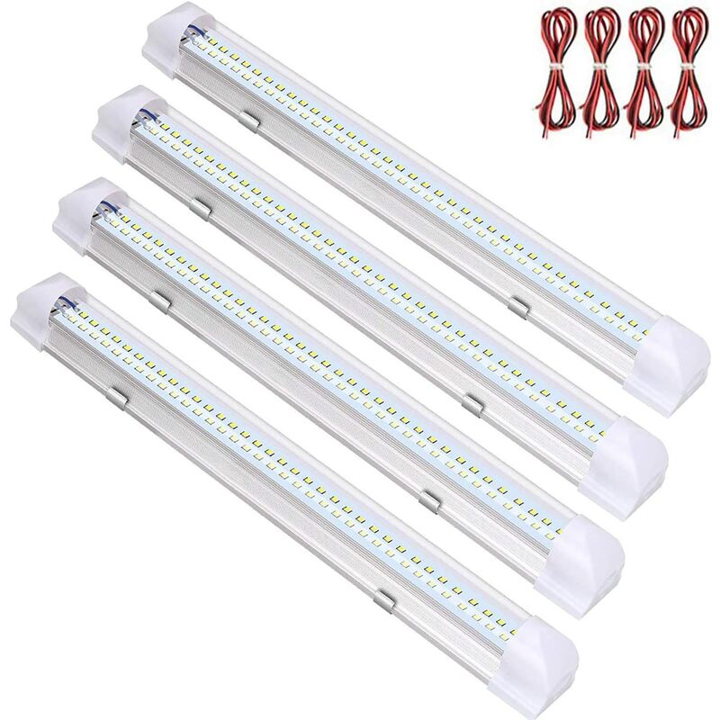 Oświetlenie wnętrza samochodu LED 12 V, paski świetlne LED z włącznikiem/wyłącznikiem do kampera, przyczepy kempingowej, łodzi, kuchni, łazienki, sypi