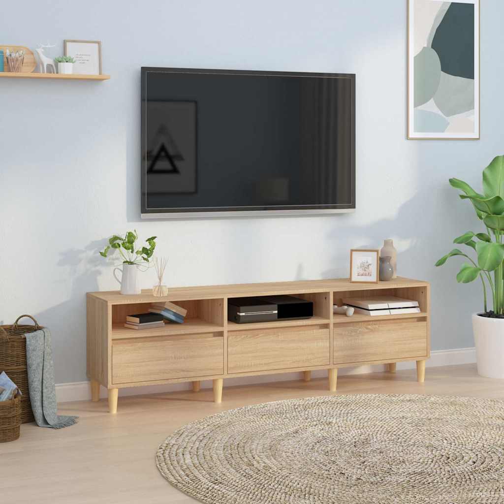 vidaXL Szafka TV, dąb sonoma, 150x30x44,5 cm