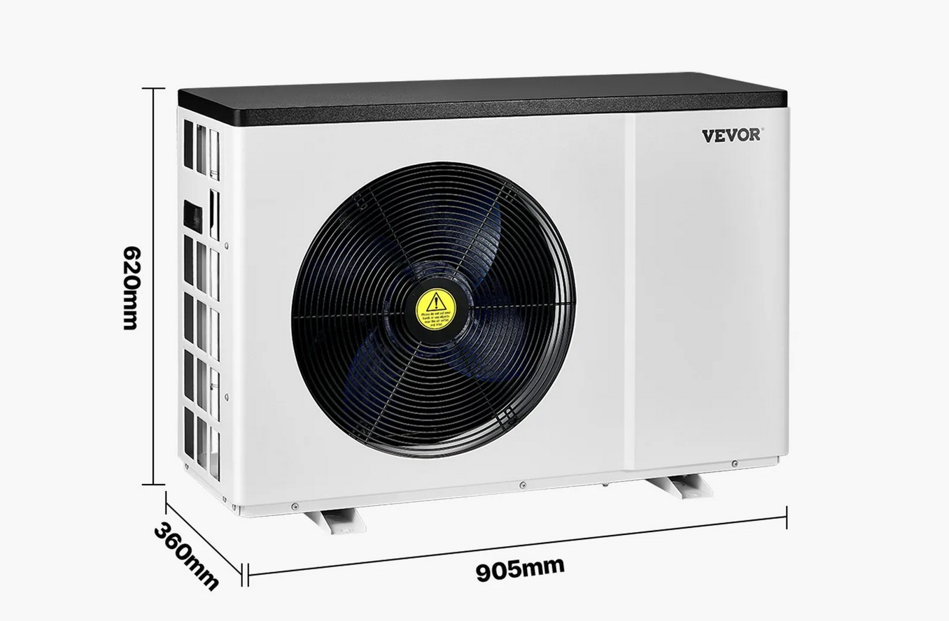 Pompa ciepła basenowa energooszczędna 1,5–7,1 kW inwerter do basenu