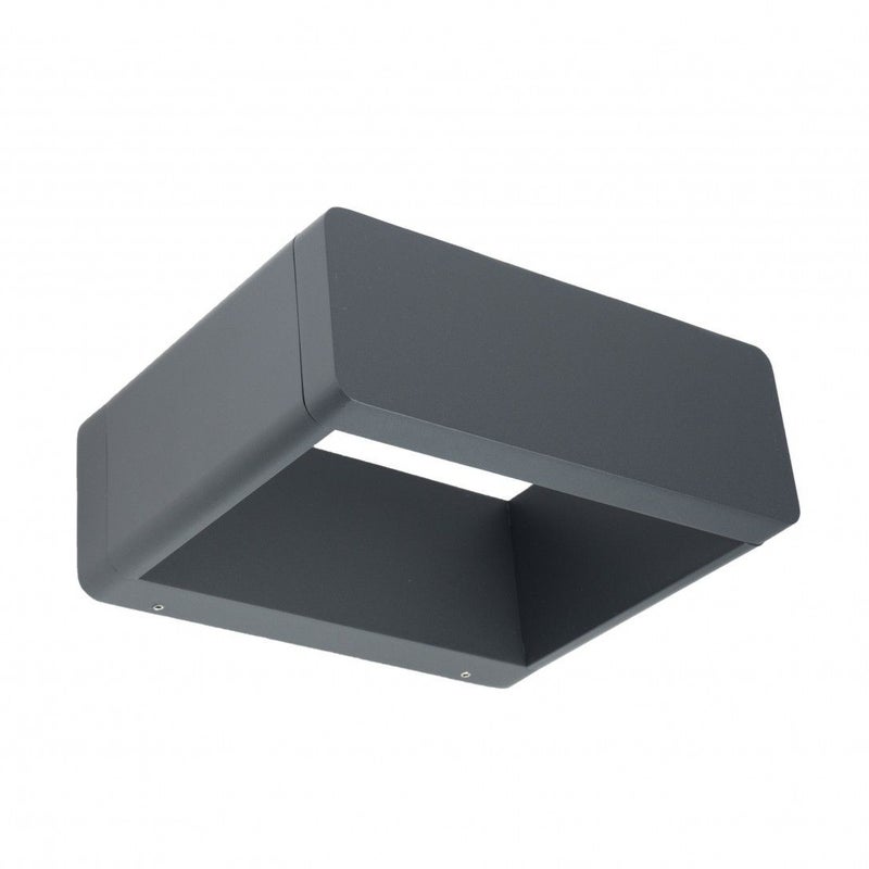 Kinkiet zewnętrzny nowoczesny LED 9W ciemno-szary IP65 SU-MA FLS-K100
