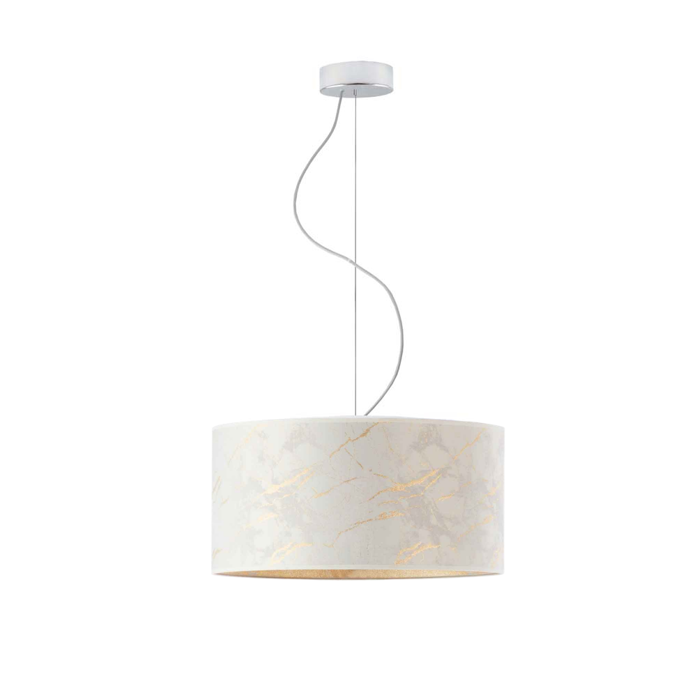 Lampa sufitowa żyrandol lampa wisząca z abażurem walec 40 cm BLUES