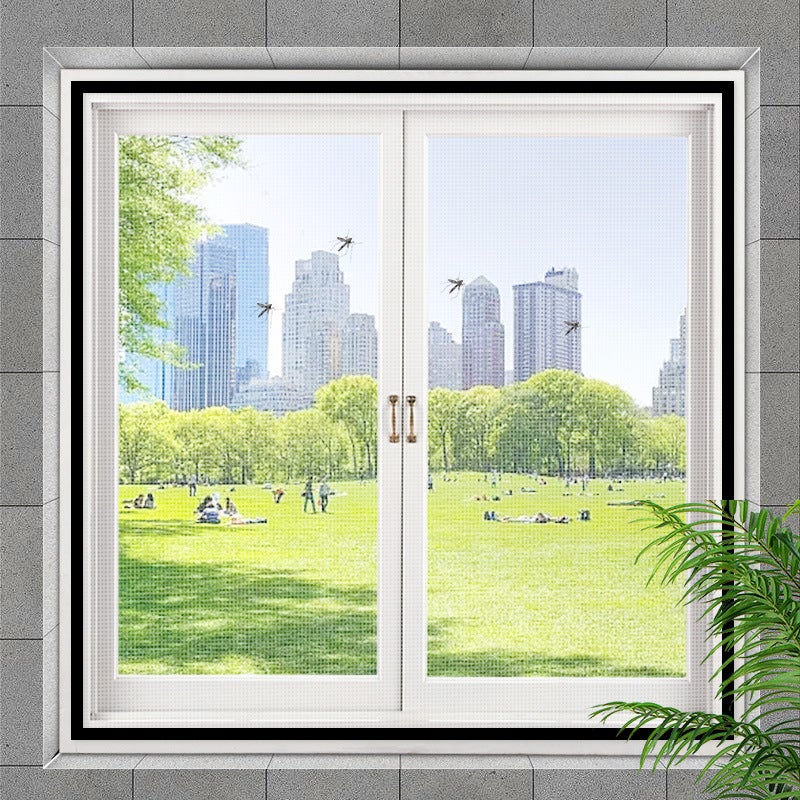 Moskitiera na okna 120 x 140 cm, moskitiera z taśmą samoprzylepną, siatka przeciw owadom, wielokrotnego użytku