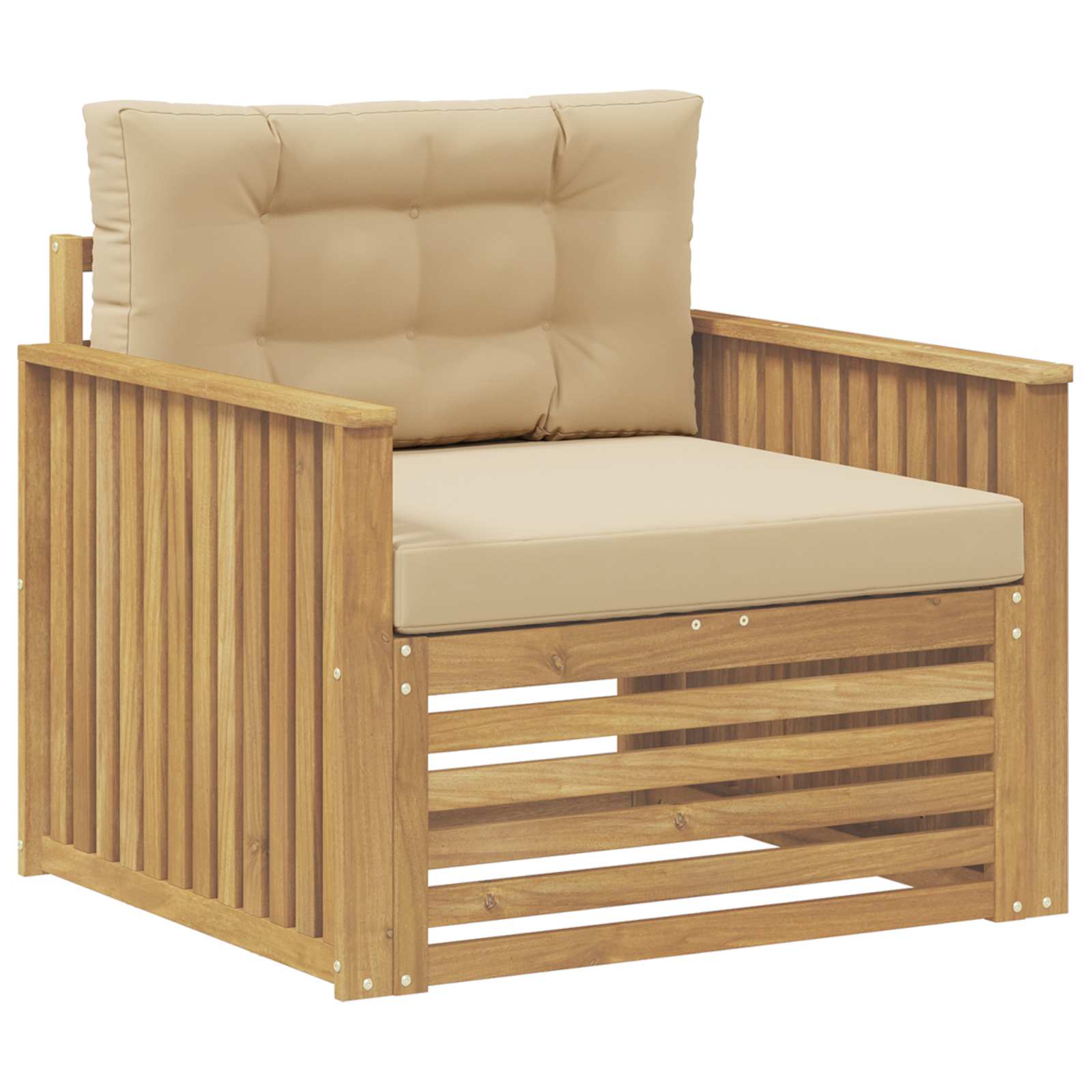 Sofa na zewnątrz Poliester Biały