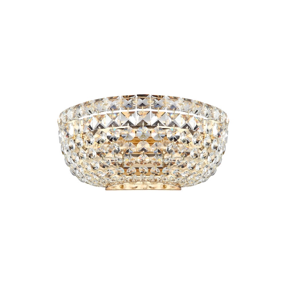 Lampa ścienna królewska, pałacowa z kryształkami Basfor Maytoni DIA100-WL-02-G