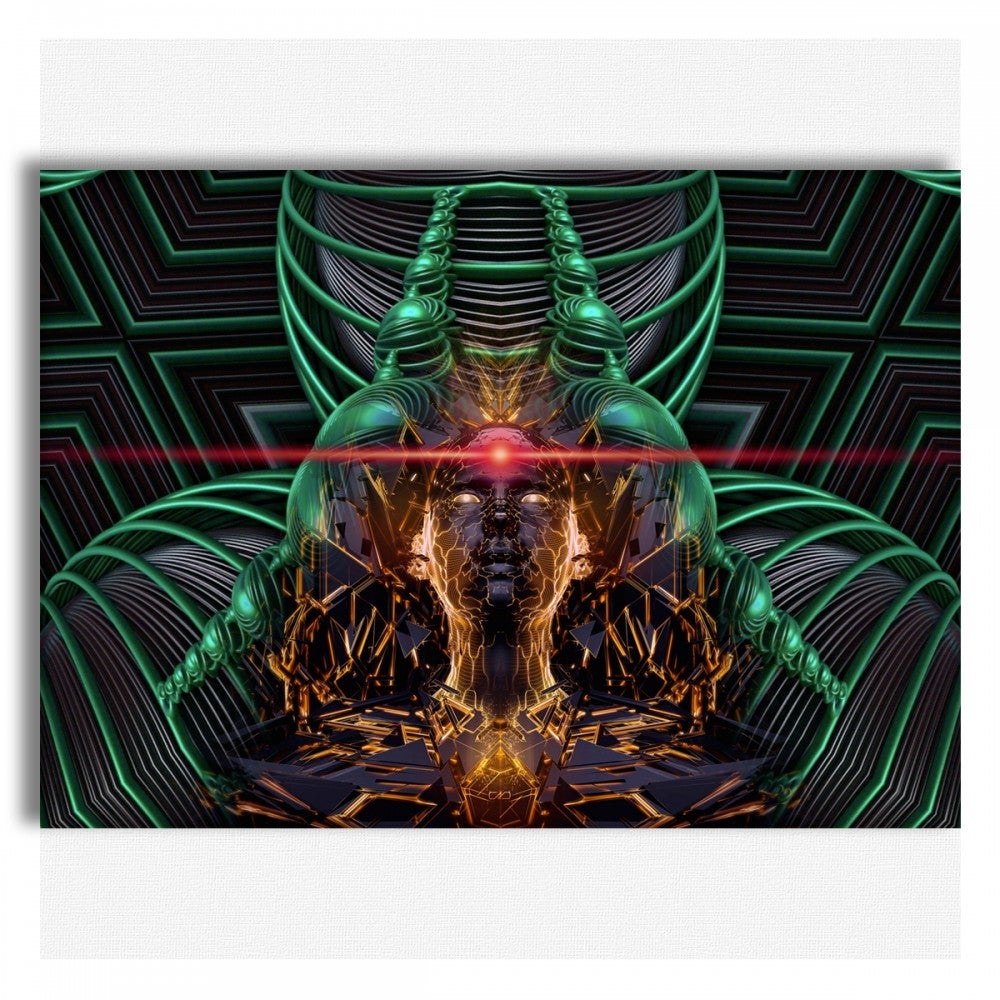 ANDROID Abstrakcja - Obraz na płótnie na drewnianej ramie 140x100 cm