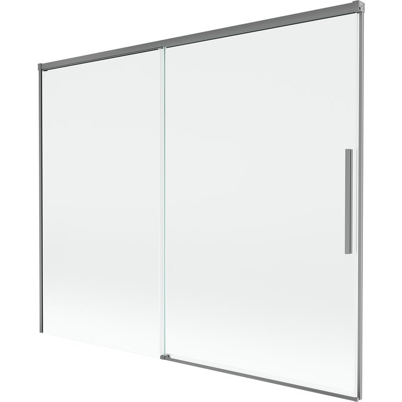 Mexen Rox parawan nawannowy 2-skrzydłowy rozsuwany 190 x 150 cm, transparent, gun metal - 8C9-190-001-95-00