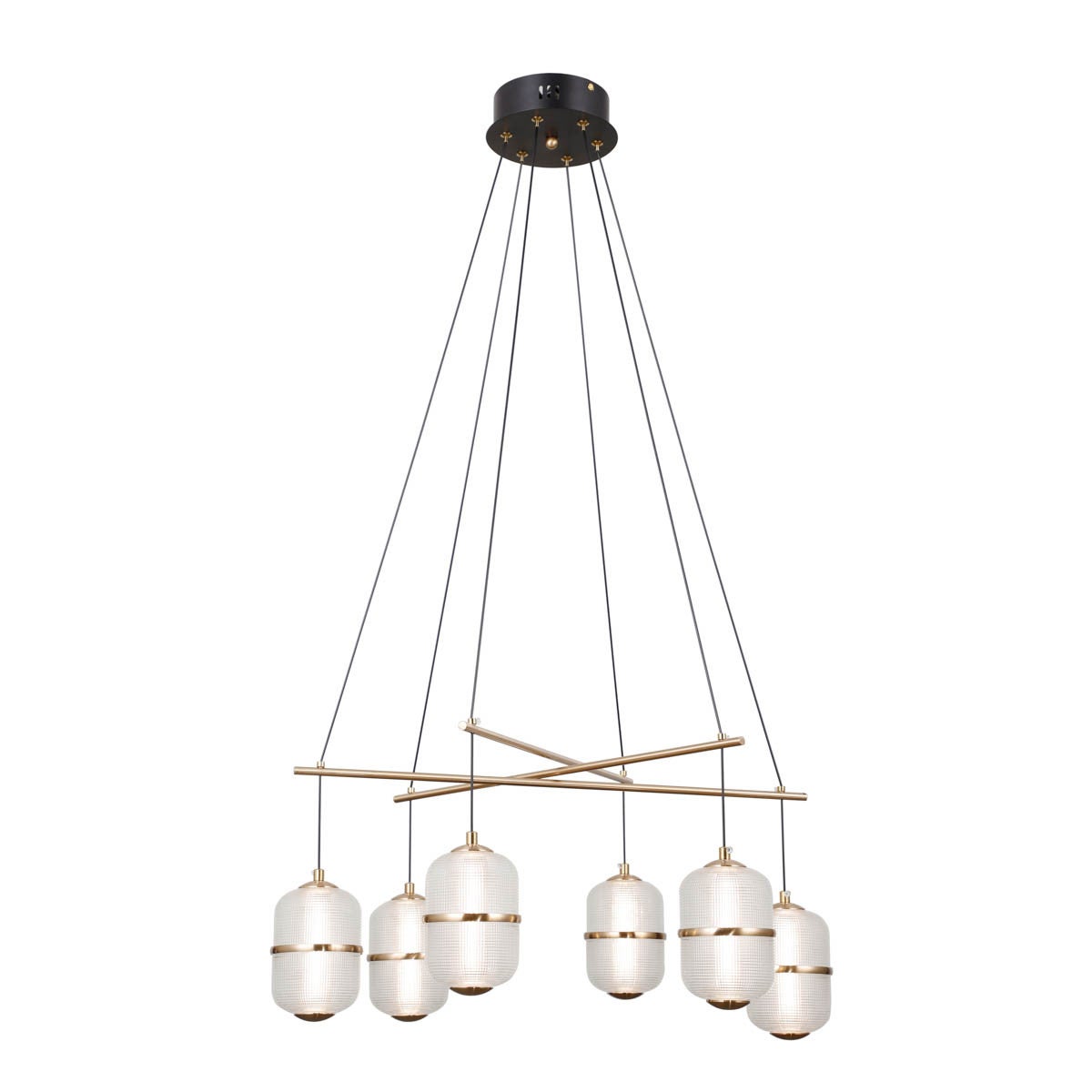 Lampa wisząca ALANI LED 32W Ciepła biel 2496lm czarna matowa wym: 110 x 66 x 66 cm Italux