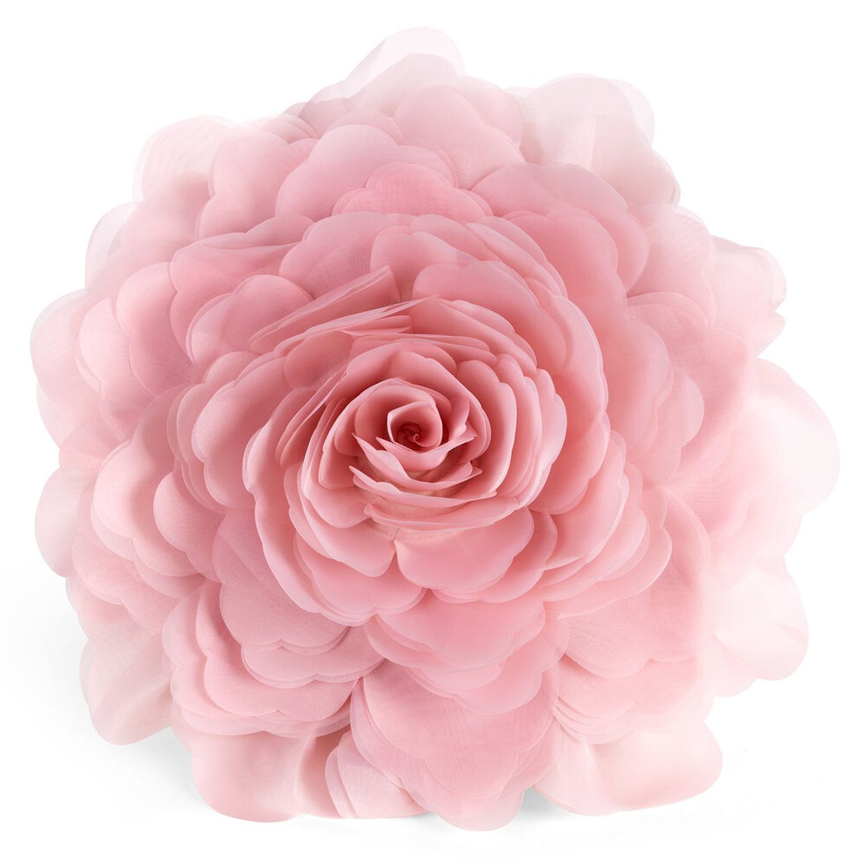 Poszewka dekoracyjna FLORES Eurofirany pudrowy róż kwiat róża 3D 40 cm 1 szt.