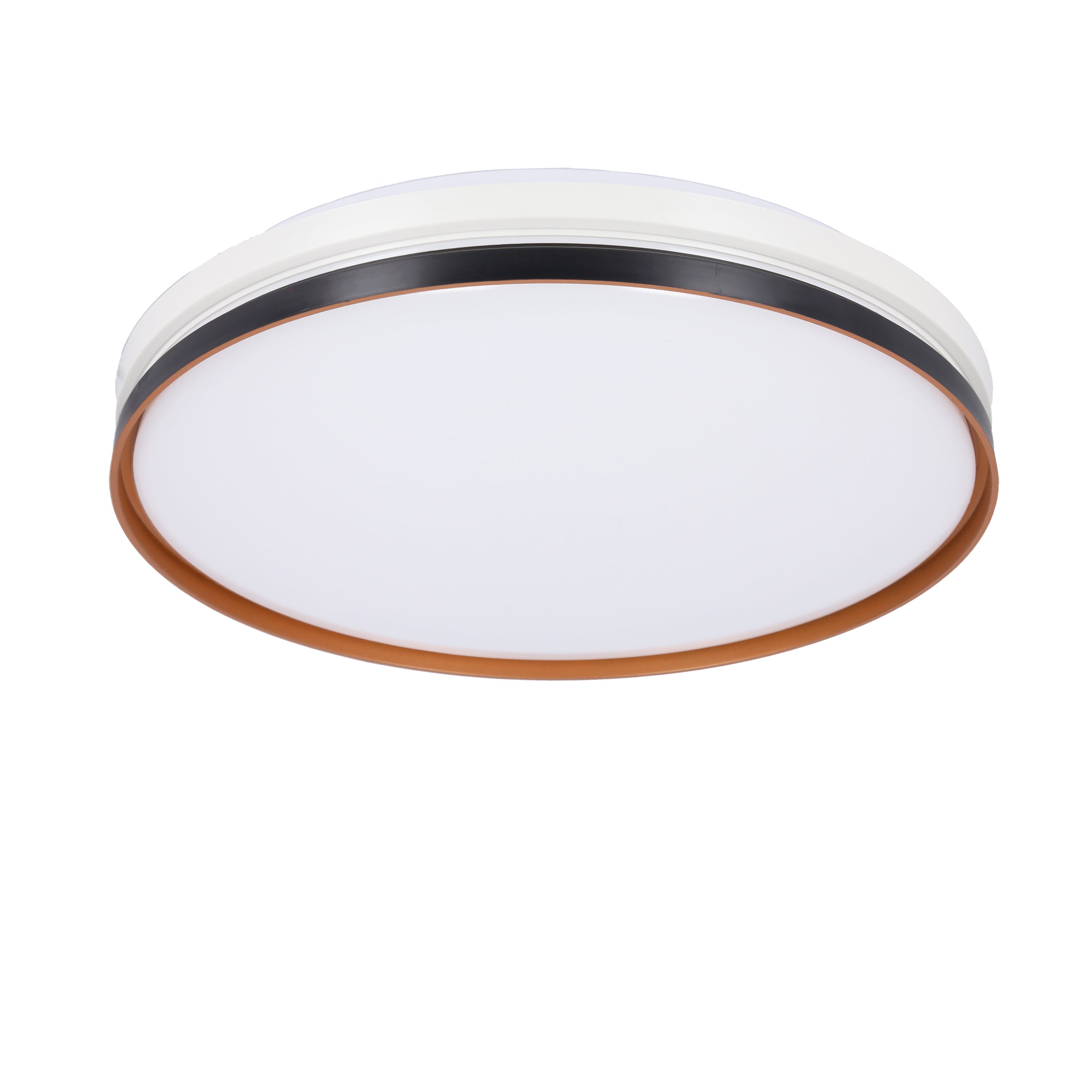 Plafon LED Montana 24W metal czarno-biały-złoty wym:7x40x40cm IP20 Candellux