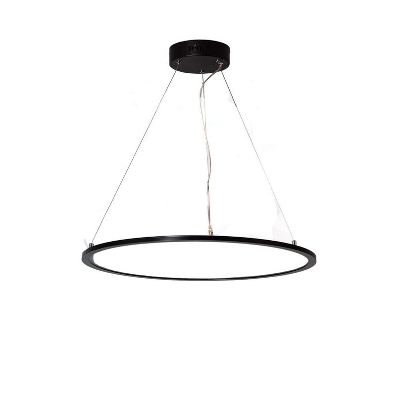 Lampa Biurowa Wisząca okragła Panel LED 36W Czarna Ramka Abruzzo Biuro