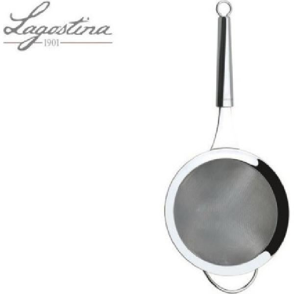 Lagostina Tempra Acciaio Pentola e Coperchio, Pentola Ø 18 cm in Acciaio Inox 18/10 + Coperchio in Vetro, con Fondo Lagotherm e Manicature in Silicone