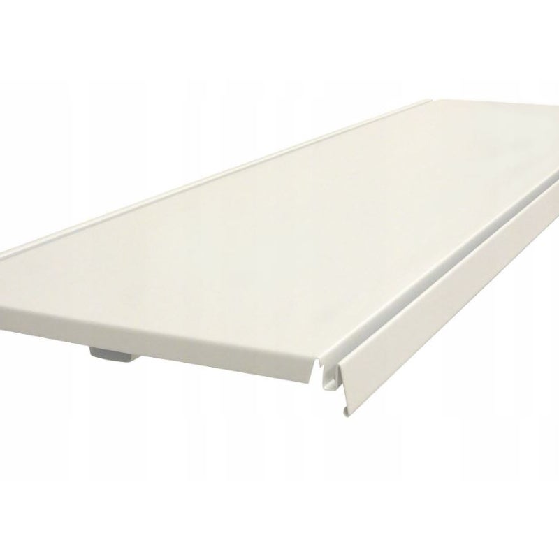 Półka do regału sklepowego metalowa 37x100cm kremowy KTD