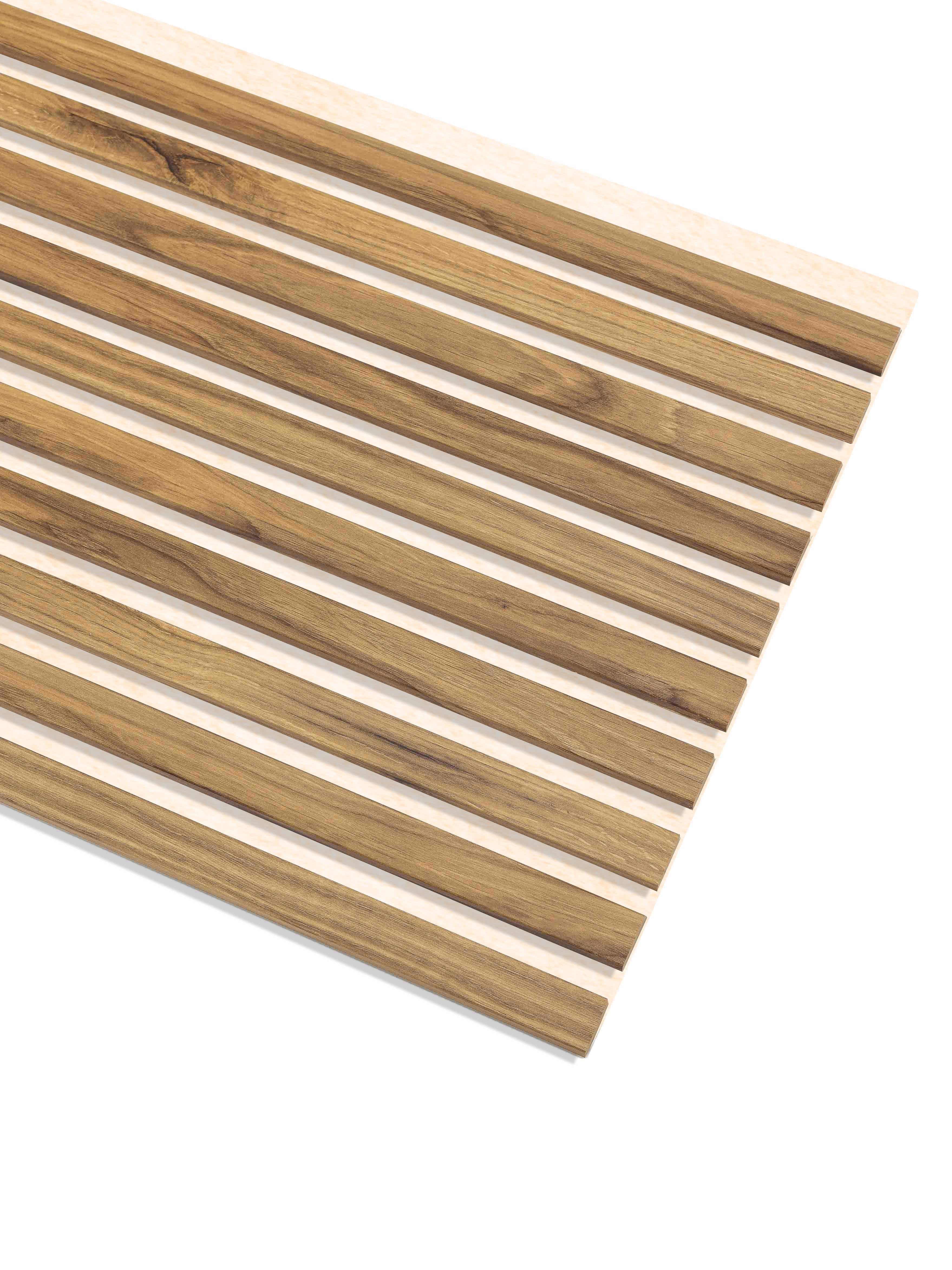 Lamele na Beżowym Filcu Ścienne SunWood 275x46cm Panel Dekoracyjny Dąb Catania 1 szt.