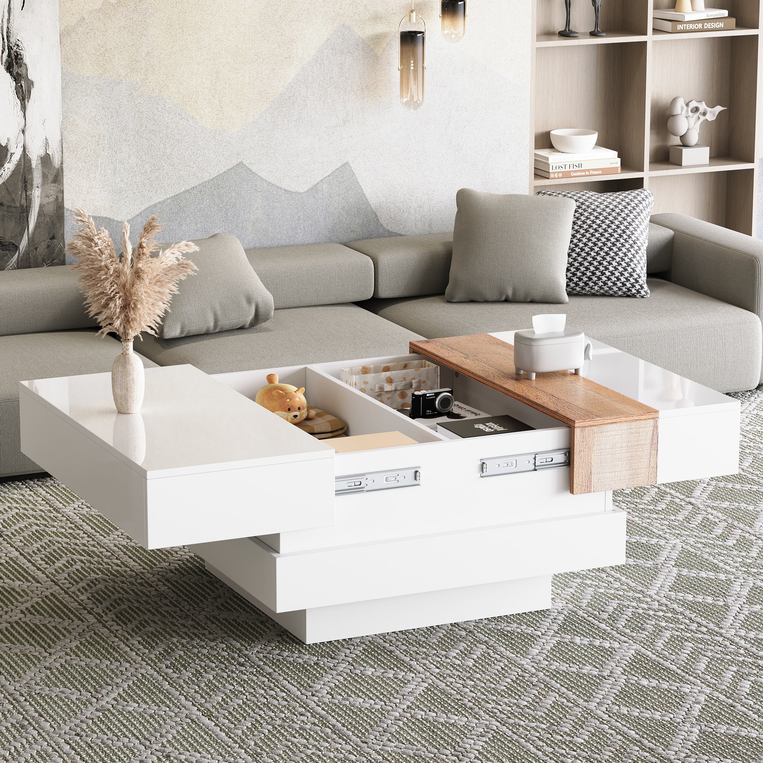 Sofa 70 x 70 x 39 cm, z oświetleniem LED, z miejscem do przechowywania, biały, do biura domowego, praktyczny wybór do codziennego użytkowania