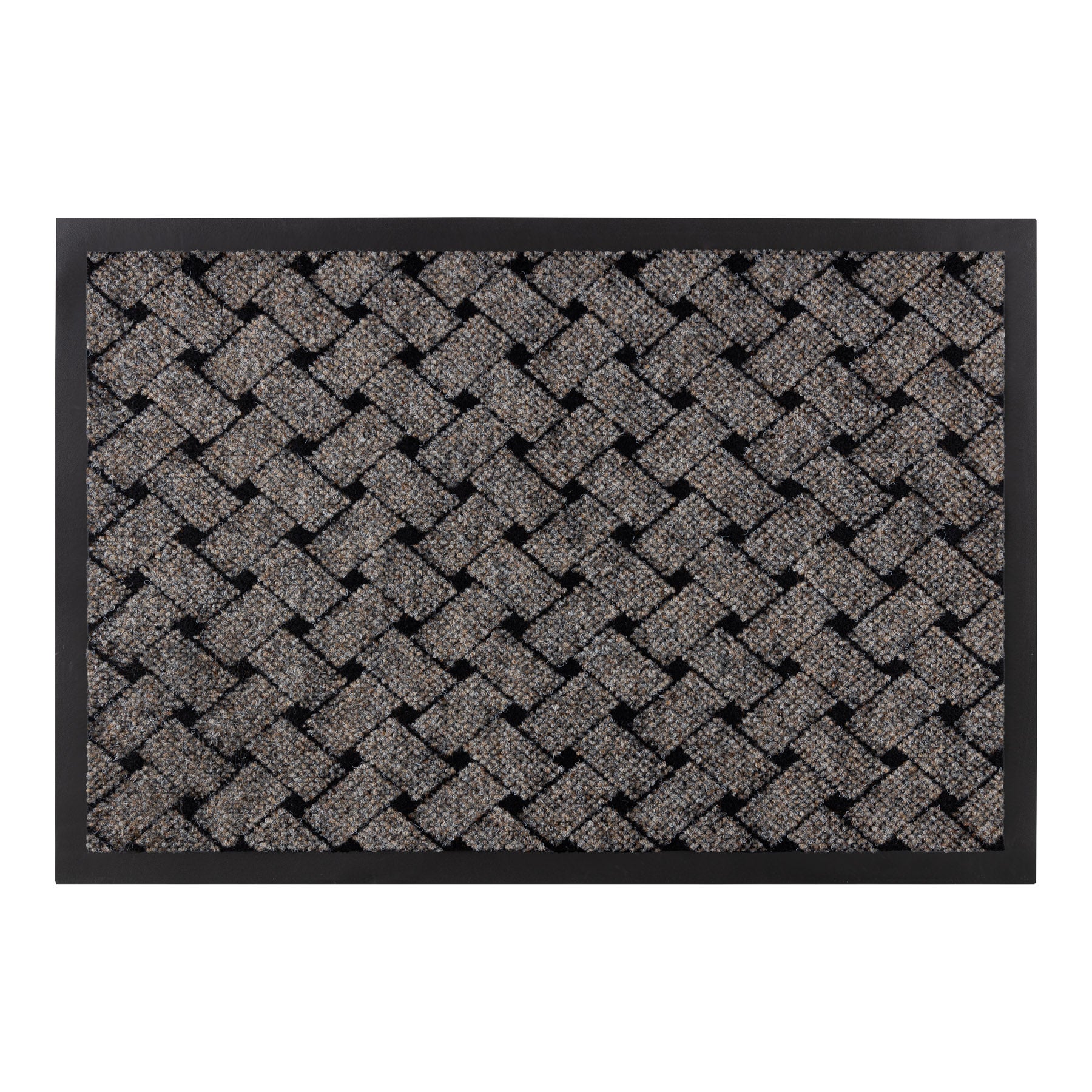 Wycieraczka antypoślizgowa VECTRA 0316 zewnętrzna, wewnętrzna, na gumie - beż 40x60 cm