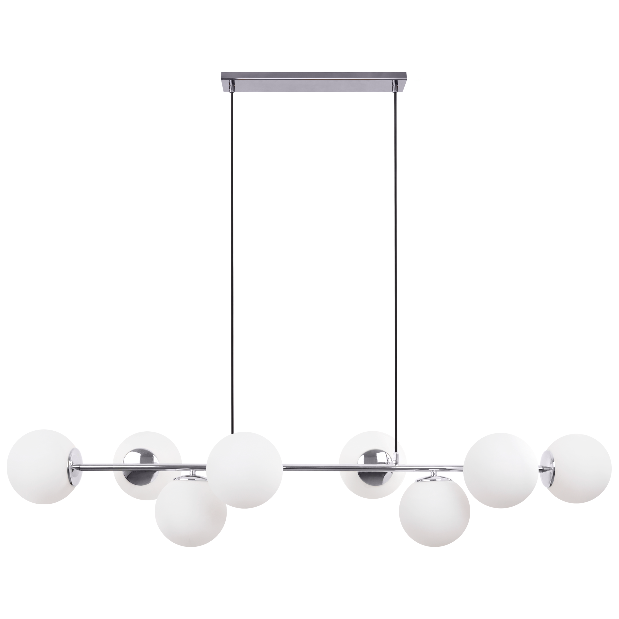 Lampa sufitowa wisząca Light Home LH Siena 8x E14 60W srebrny