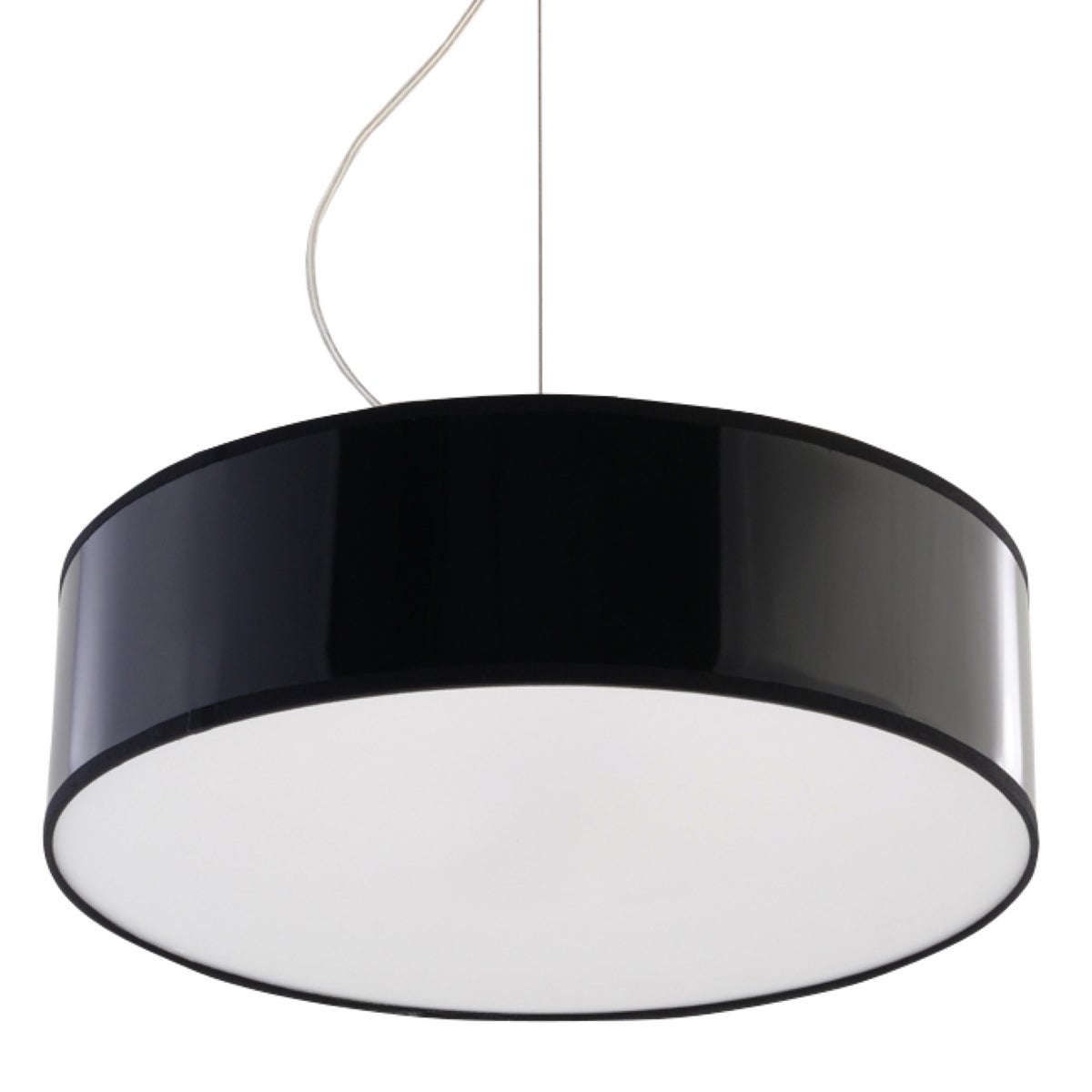 Lampa wisząca PIAZZA czarna 2xE27x60W tworzywo sztuczne wym:80x35x35cm IP20 Pure Lume
