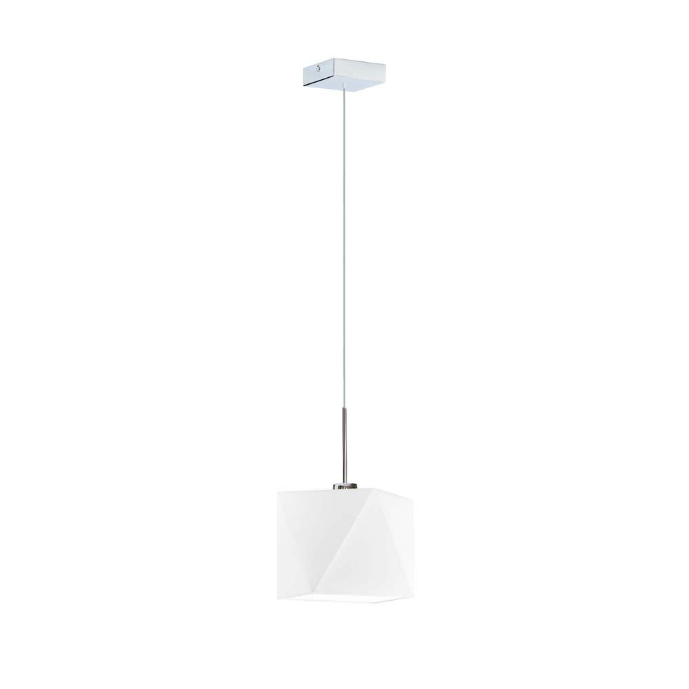 Lampa wisząca zwis żyrandol sufitowa z abażurem mały diament BURNE Z1