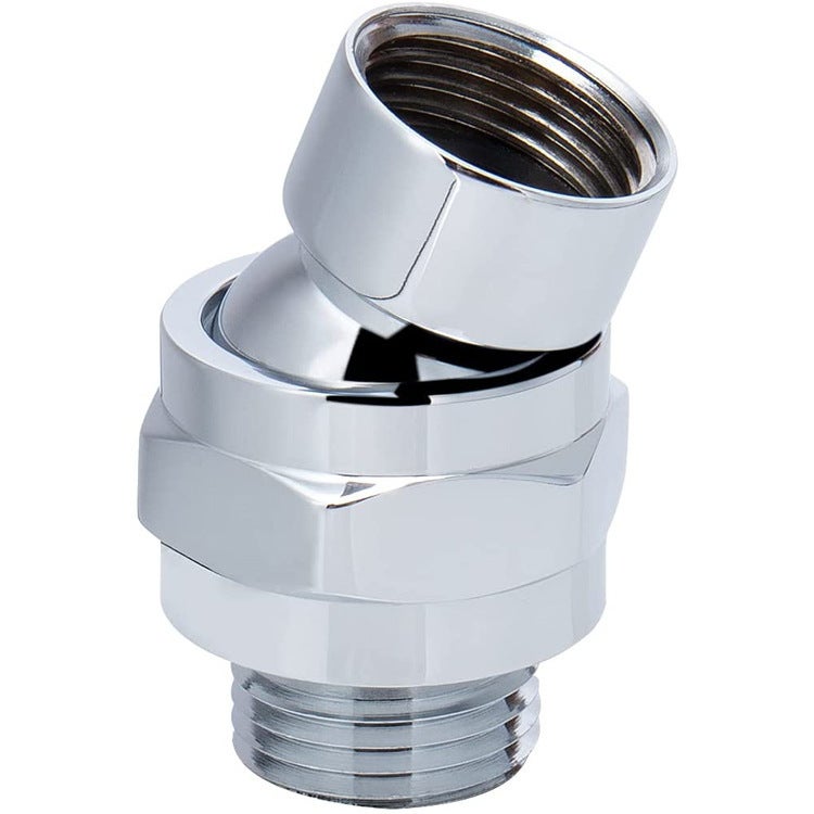 Adapter do przegubu kulowego głowicy prysznicowej, regulowane przedłużenie ramienia prysznicowego, mosiądz, galwanizowany (1 sztuka).