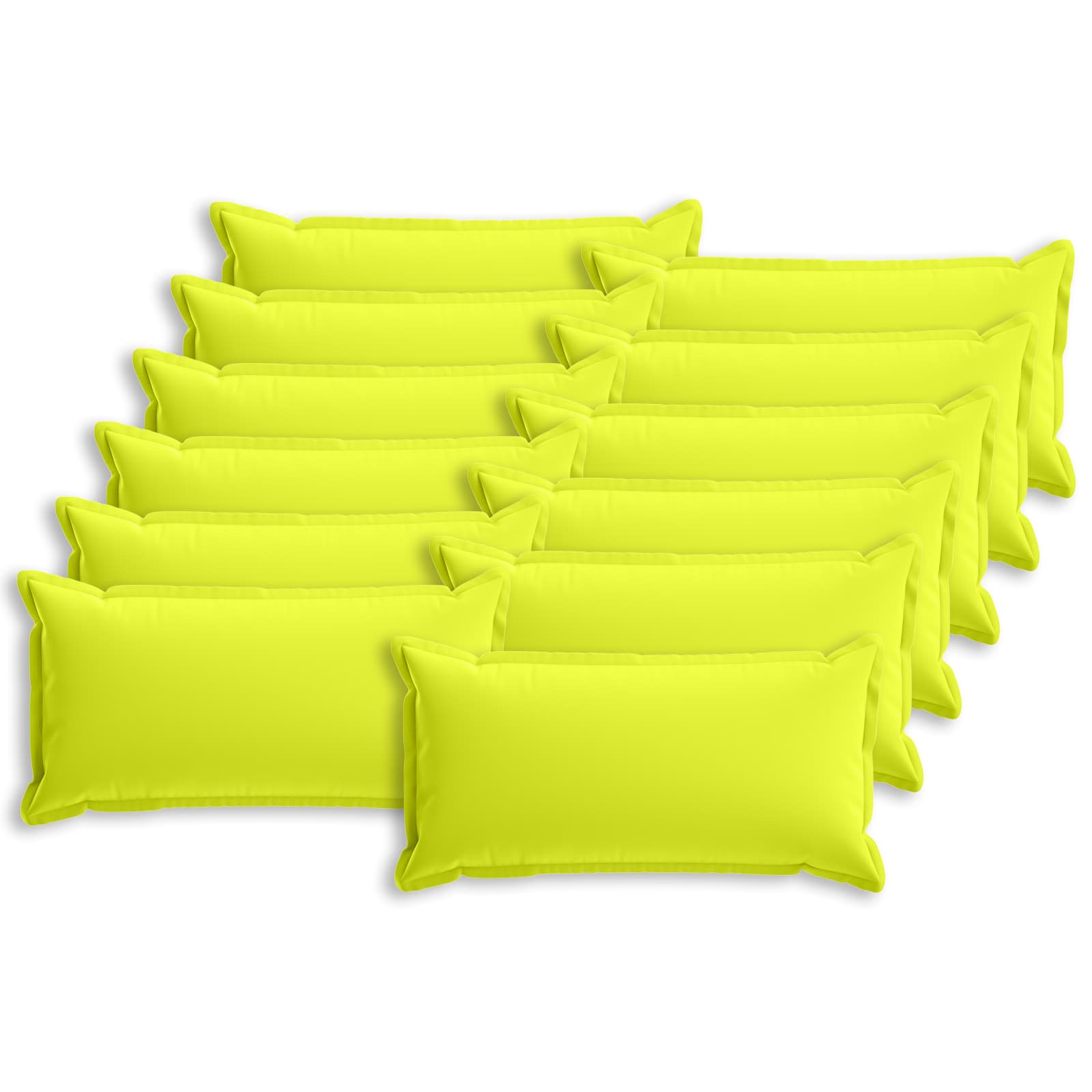 12x Poszewka Dekoracyjna na Poduszkę 40x80 cm Jasnozielona