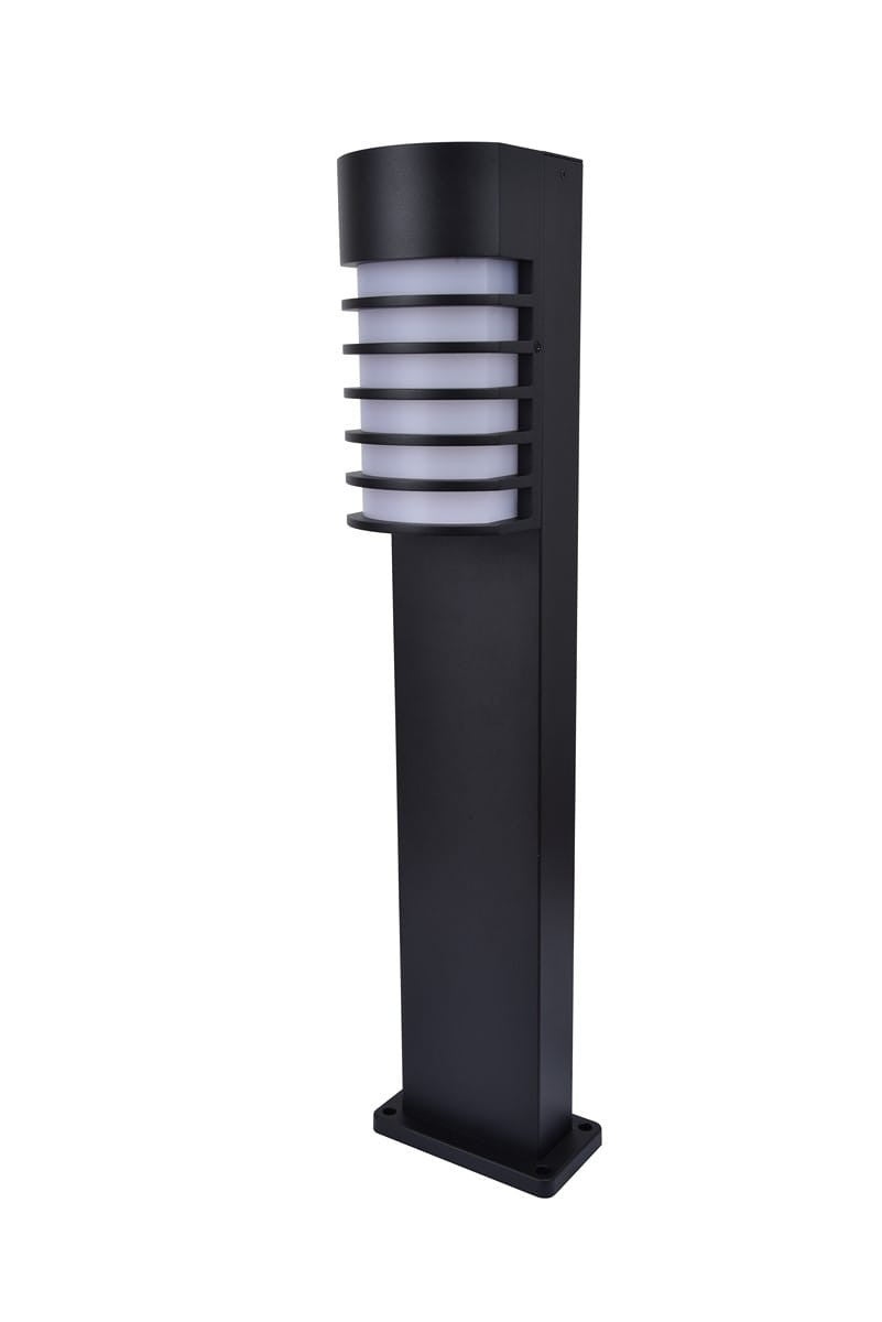 Lampa ogrodowa stojąca Fulton czarno-biała 1xE27x40W IP44 wym: 75 x 17 x 16 cm aluminium Lutec