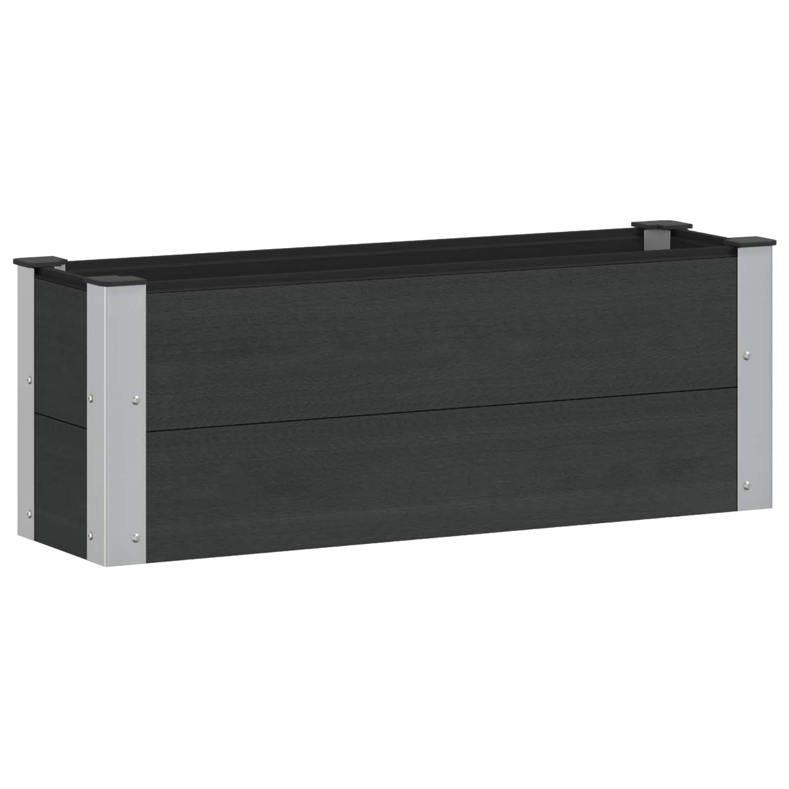 Podniesiona rabata ogrodowa Czarny 100 x 30 x 36 cm