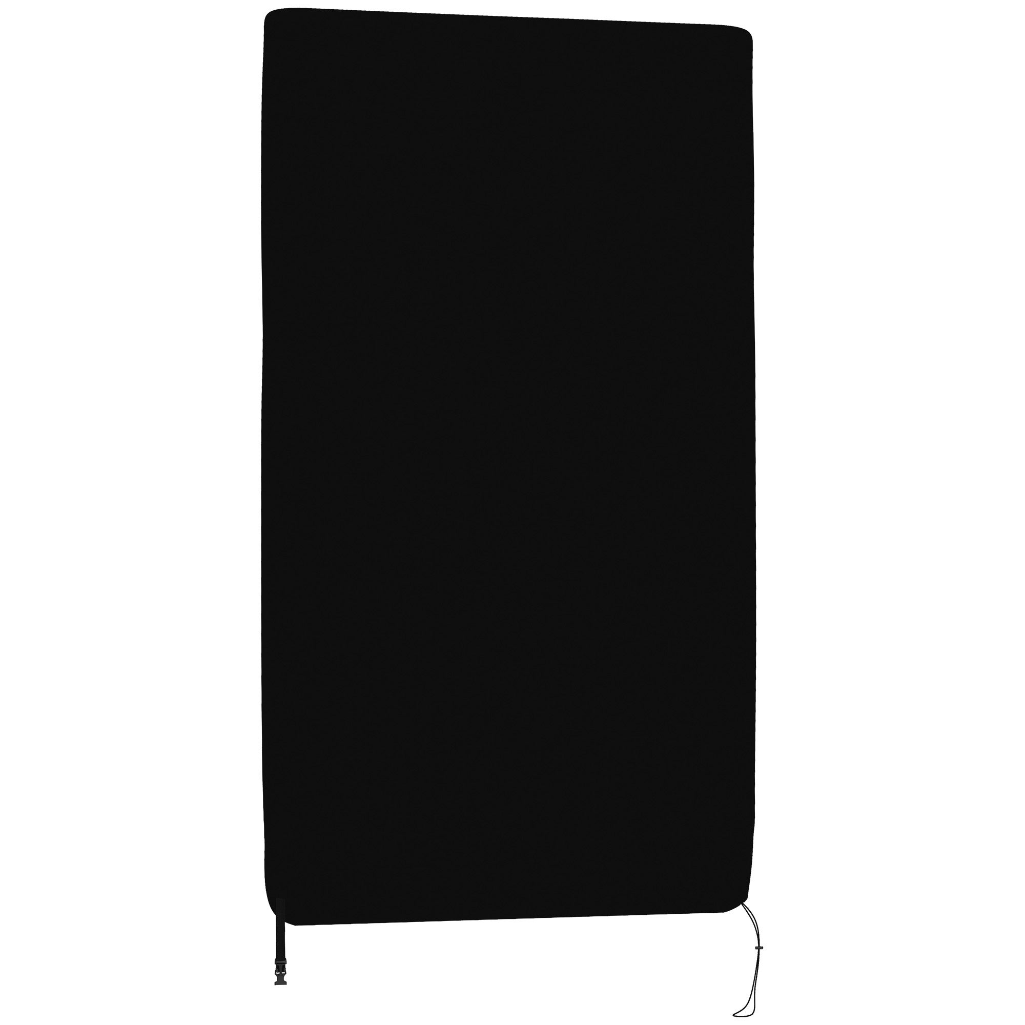 Pokrowiec na stół do tenisa stołowego z zamkiem błyskawicznym wodoodpornym i anty-UV do użytku wewnątrz i na zewnątrz, 275x153x5 cm, czarny