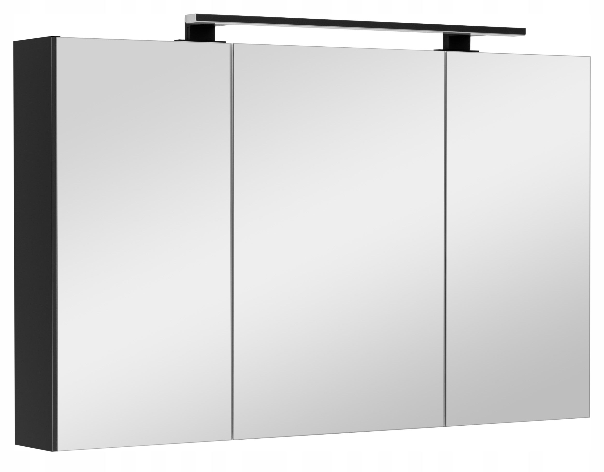 Szafka łazienkowa z lustrem oświetleniem lampką led lustrzana wisząca 100 cm