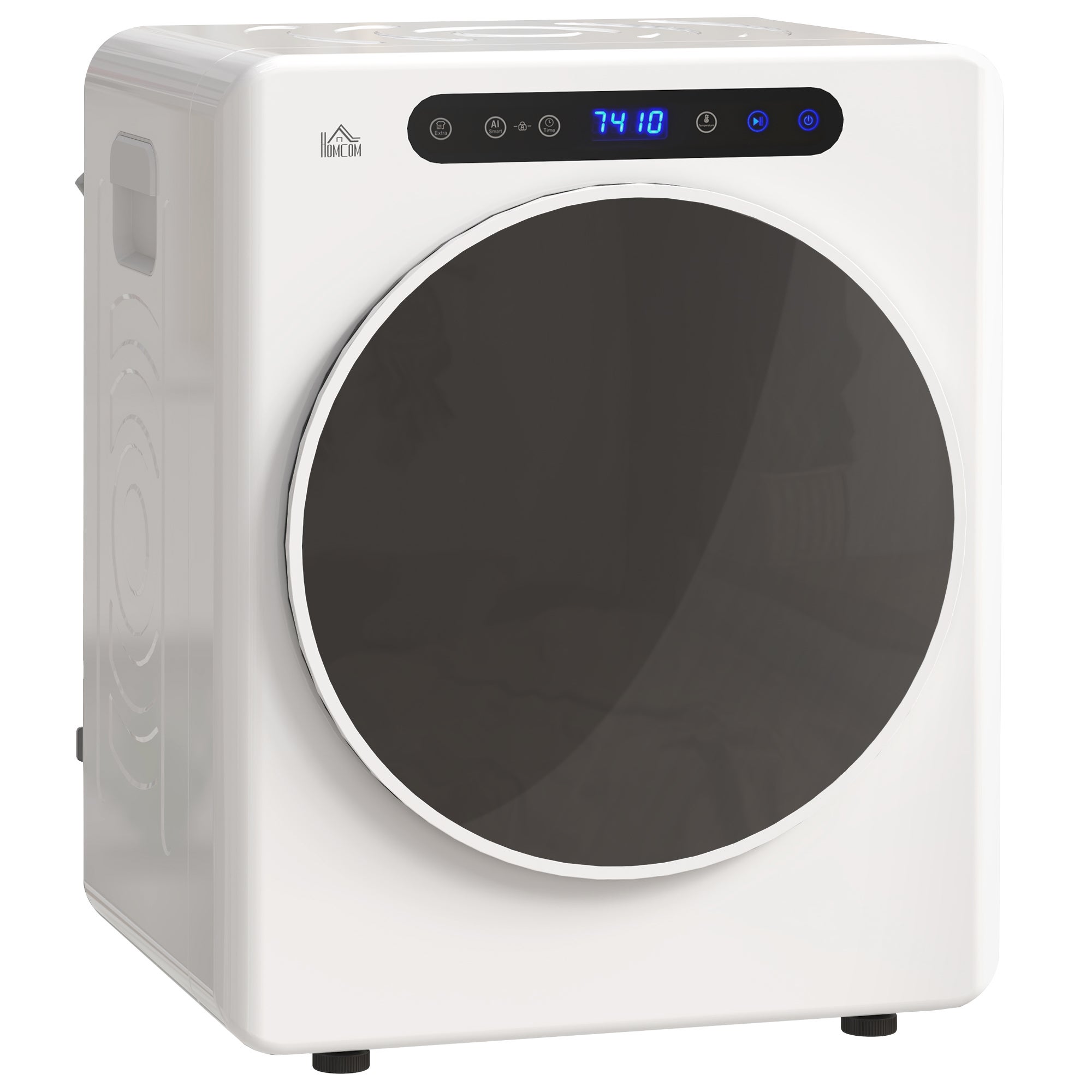 Suszarka do ubrań, 6 programów, 40-60°C, pojemność 5 kg, kompaktowa, sterowanie dotykowe, biała