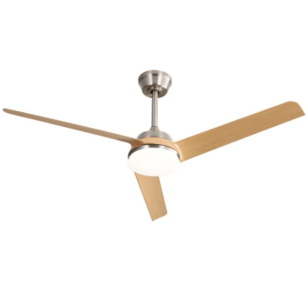 Wentylator sufitowy 132 cm z oświetleniem LED 22 W, pilotem zdalnego sterowania i 3 łopatkami ABS – funkcja ściemniania i pamięci, nowoczesny design