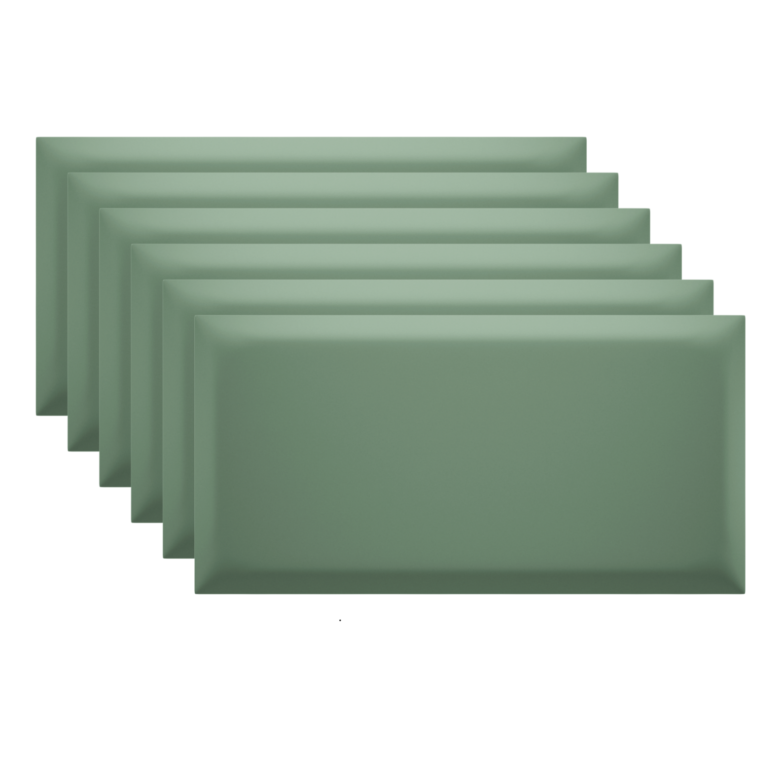 Panel ścienny tapicerowany Marbet Design SOFTLINE 60x30 cm RIVIERA34 miętowy 6 szt.