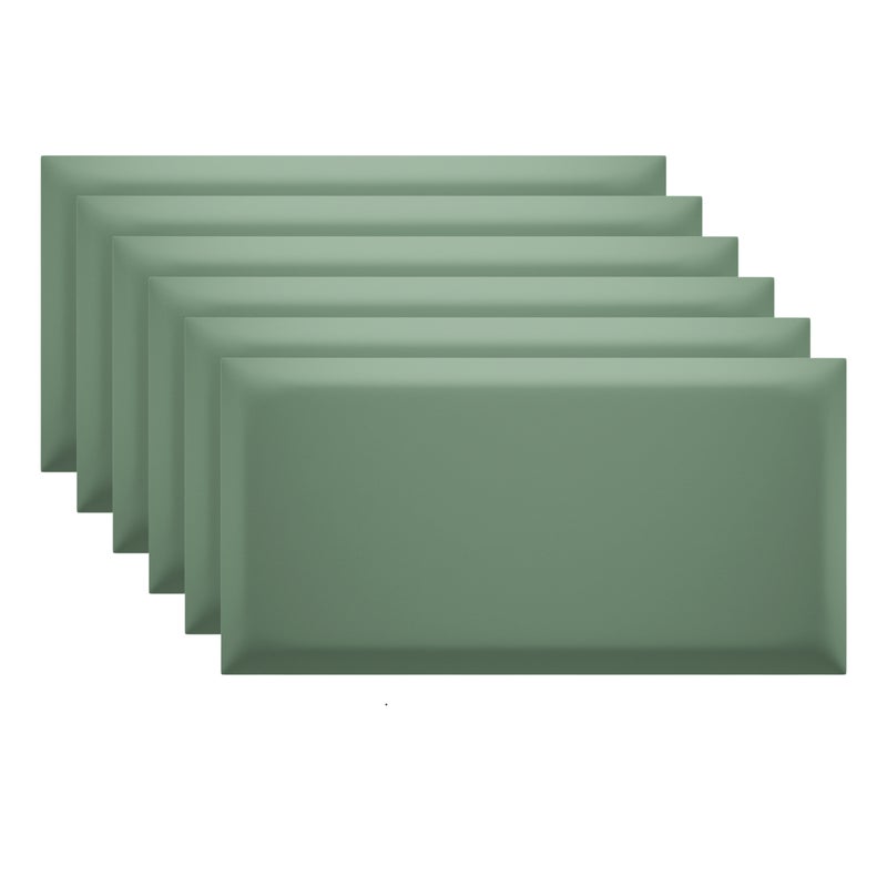 Panel ścienny tapicerowany Marbet Design SOFTLINE 60x30 cm RIVIERA34 miętowy 6 szt.