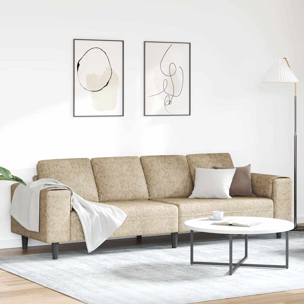 Sofa do salonu Jasnoszary 250 x 77 x 76 cm vidaXL